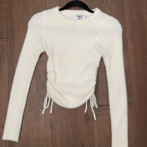 PRINCESS POLLY Cropped Fuzzy Sweater